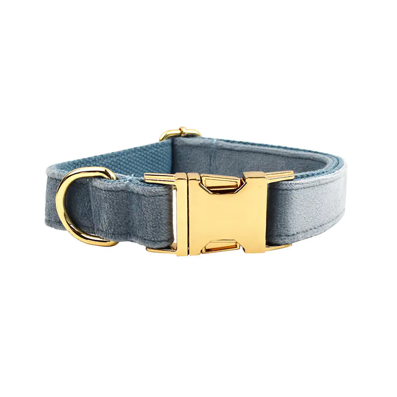 Velvet Fabric Dog Collar for Pets