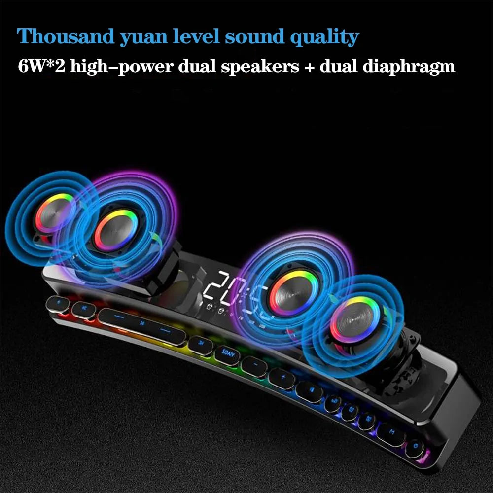Computer Bluetooth Speaker with Lighting