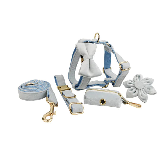 Velvet Fabric Dog Collar for Pets