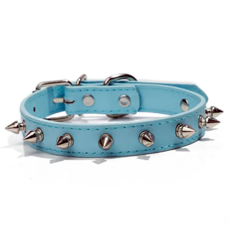 Multicolor Spike Dog Collar for Pets