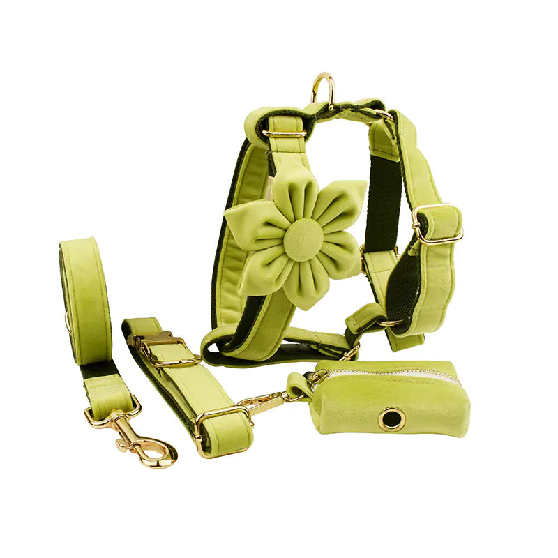 Velvet Fabric Dog Collar for Pets