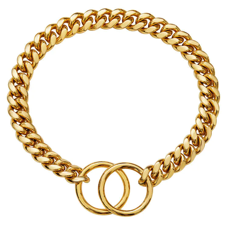 Stainless Steel Double Ring Drag Chain for Pets