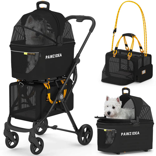 PAWZIDEA Double Pet Stroller for 2 Pets