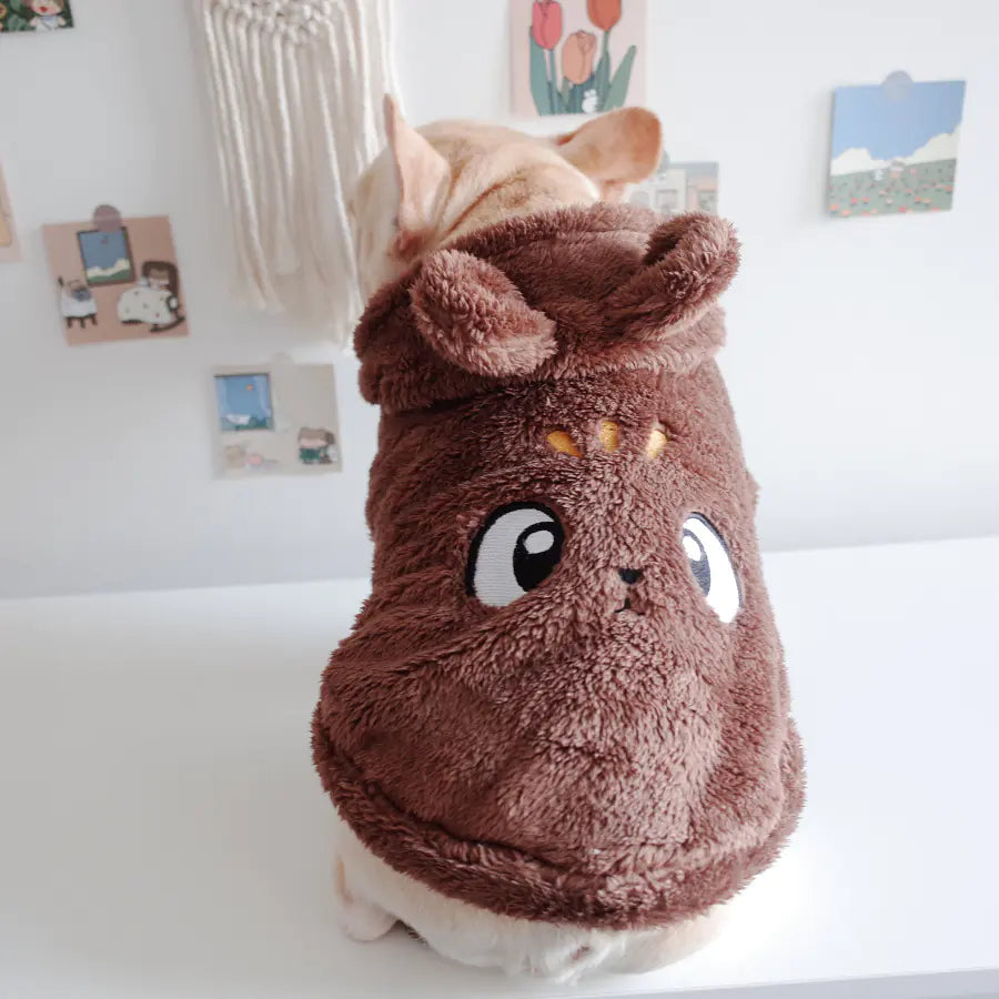 Embroidered Cartoon Hooded Vest for Pets