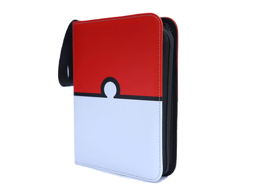 Binder for Pokemon Card Binder of 400 Card Collection/4 Pocket Card Binder/Trading Card Binder/Card Album with Zipper 50 Sheets