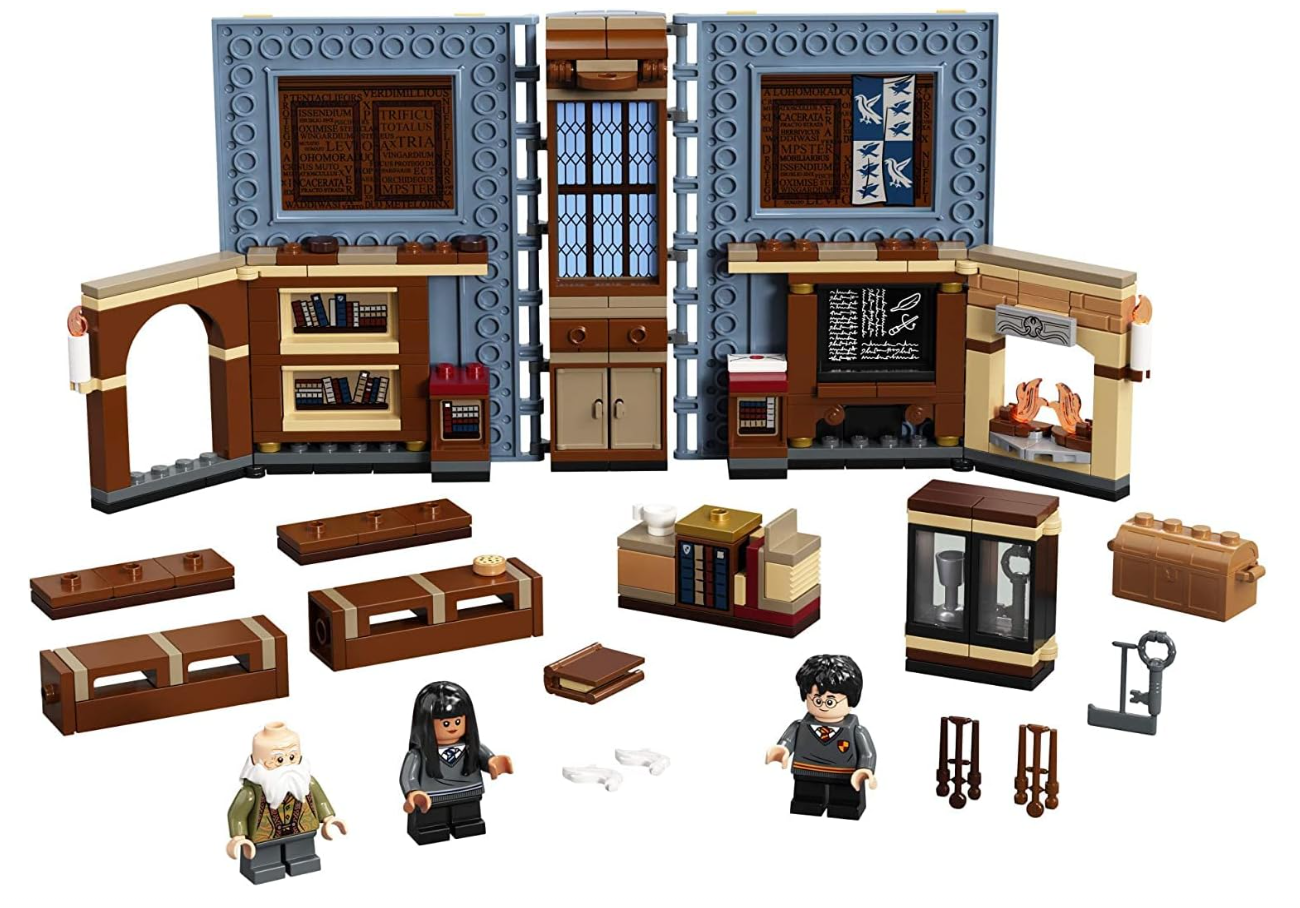 LEGO Harry Potter Hogwarts Moment: Charms Class 76385 Professor Flitwick’s Class in a Brick-Built Book Playset