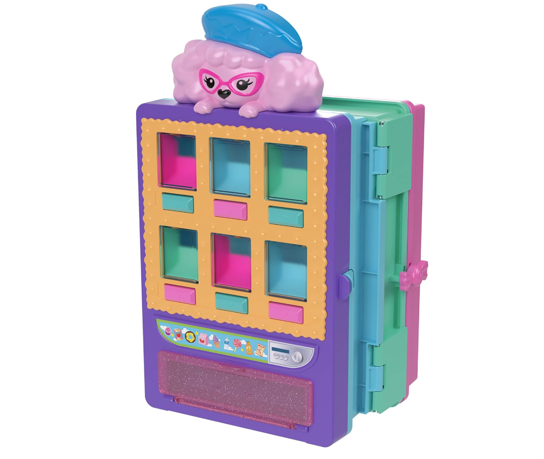 Polly Pocket Candy Fashion Vending Machine Set with 2 Dolls & Accessories