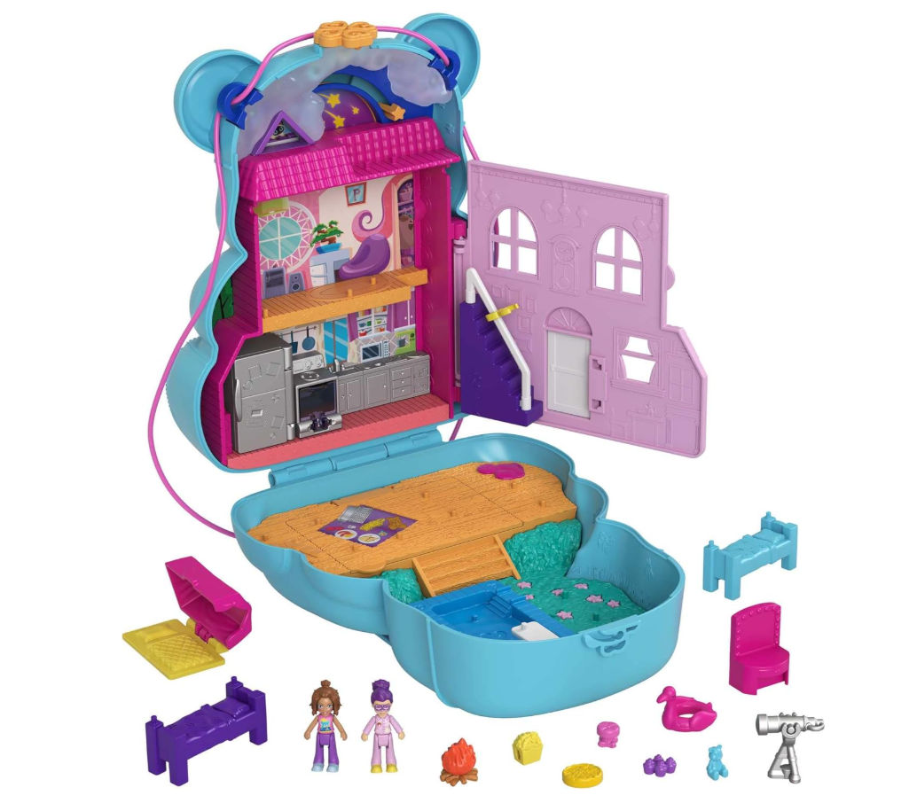 Polly Pocket Bear Handbag Playset: Overnight Adventure
