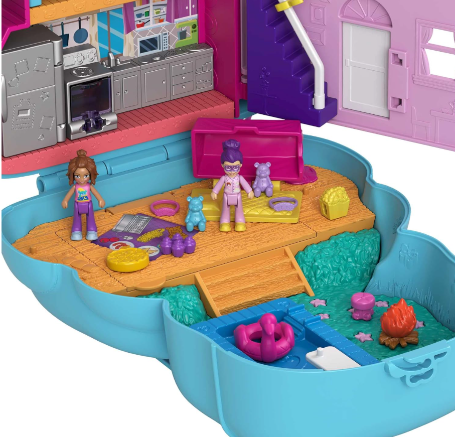 Polly Pocket Bear Handbag Playset: Overnight Adventure