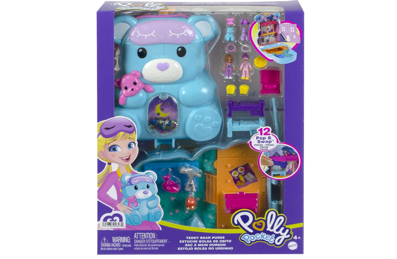 Polly Pocket Bear Handbag Playset: Overnight Adventure