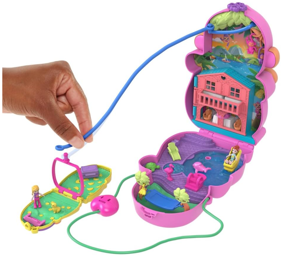 Polly Pocket Jungle Adventure Playset with Wearable Purse
