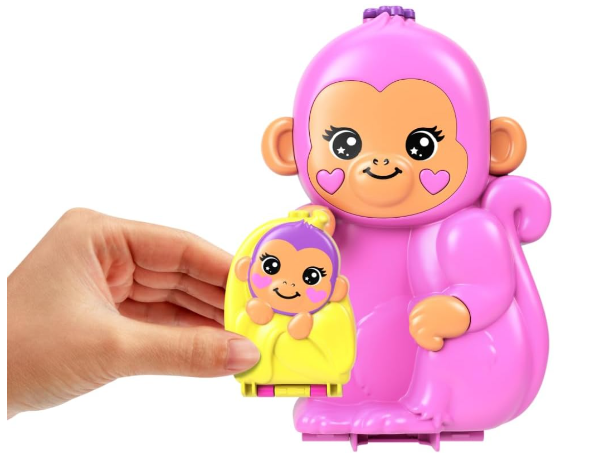 Polly Pocket Jungle Adventure Playset with Wearable Purse