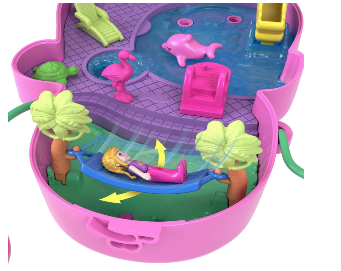 Polly Pocket Jungle Adventure Playset with Wearable Purse