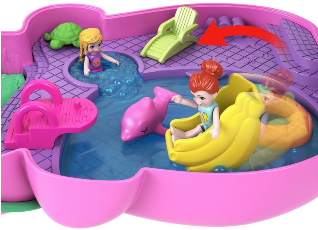 Polly Pocket Jungle Adventure Playset with Wearable Purse
