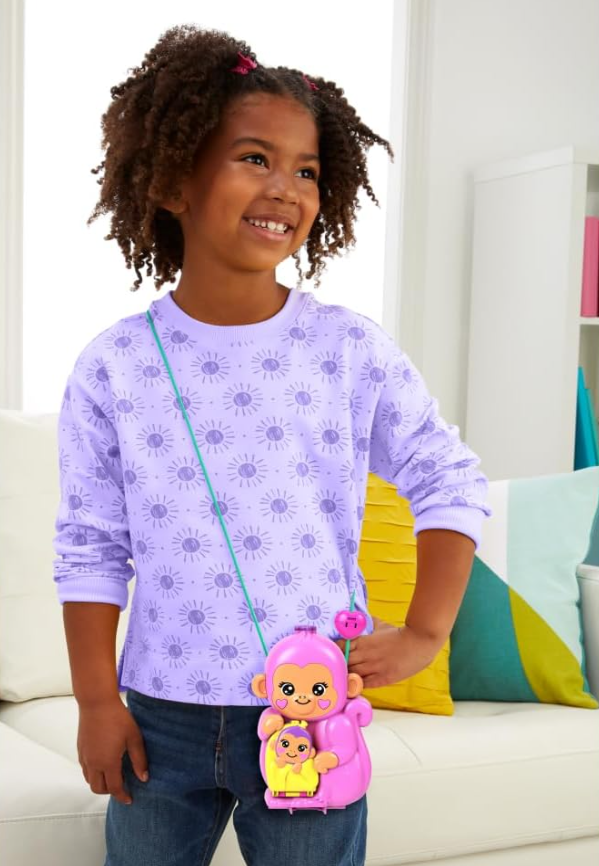 Polly Pocket Jungle Adventure Playset with Wearable Purse