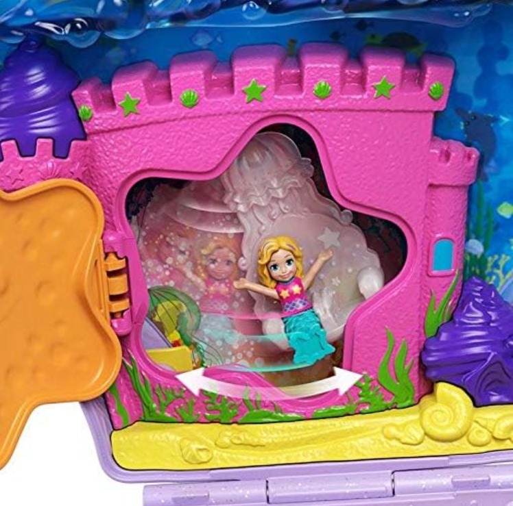 Polly Pocket Mermaid Adventure Purse Playset