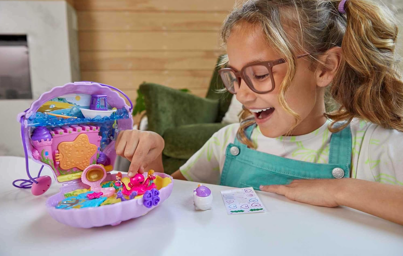 Polly Pocket Mermaid Adventure Purse Playset