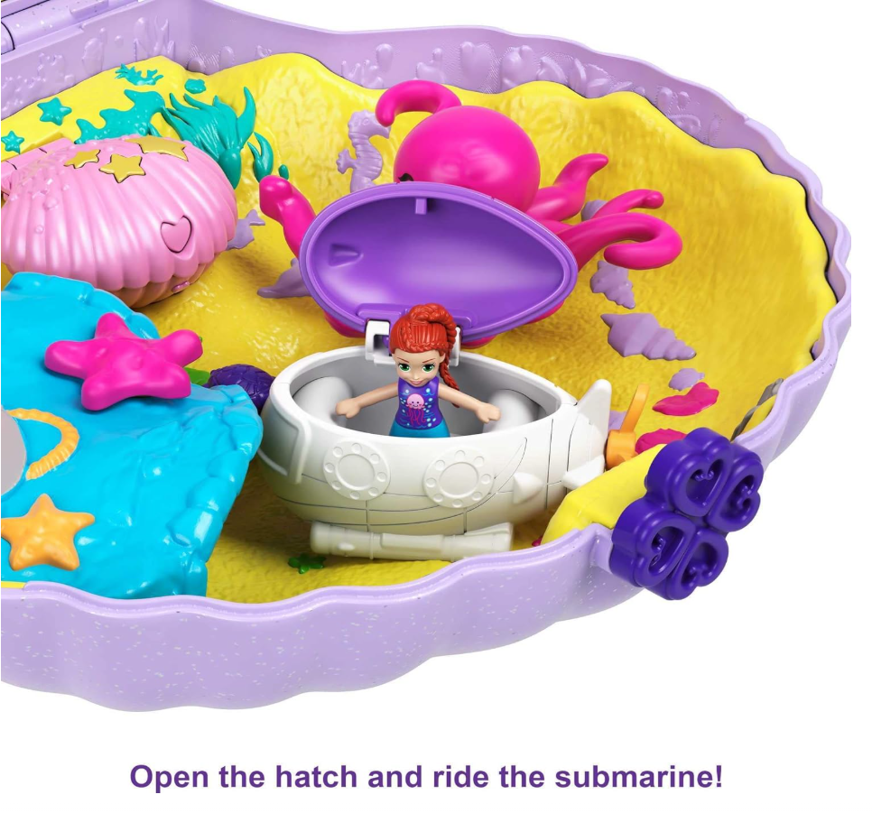 Polly Pocket Mermaid Adventure Purse Playset