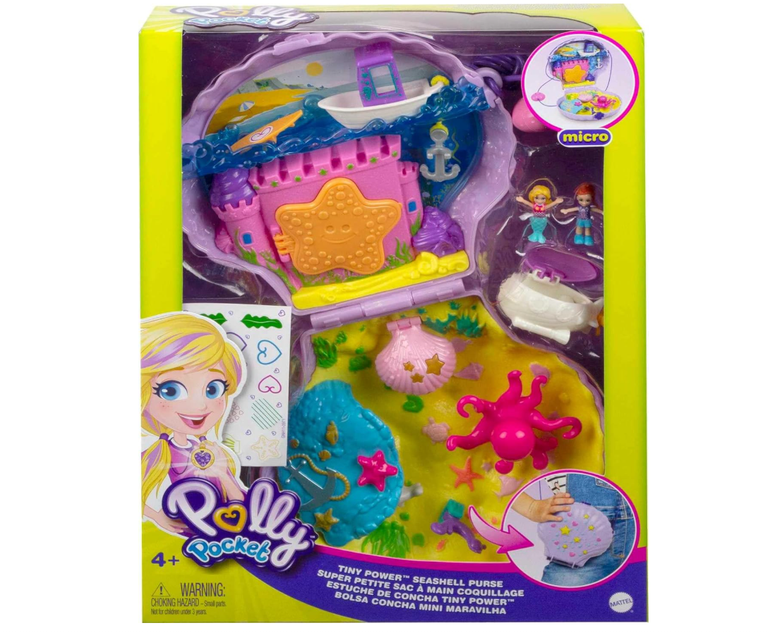 Polly Pocket Mermaid Adventure Purse Playset
