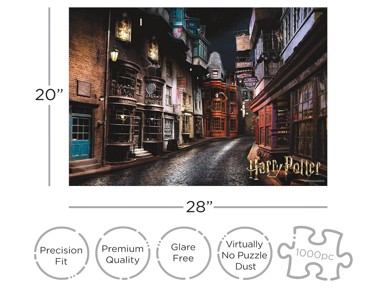 Harry Potter Diagon Alley Jigsaw - 1000 Piece Puzzle by AQUARIUS