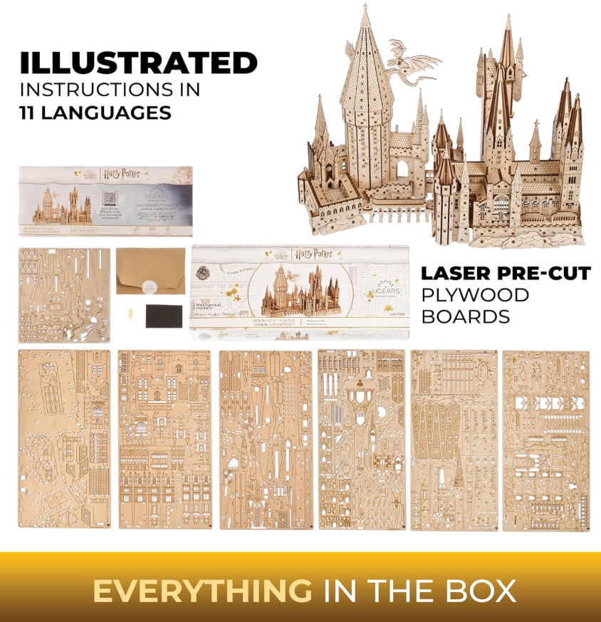 Hogwarts Castle Magic Puzzle - Harry Potter 3D Wooden Model