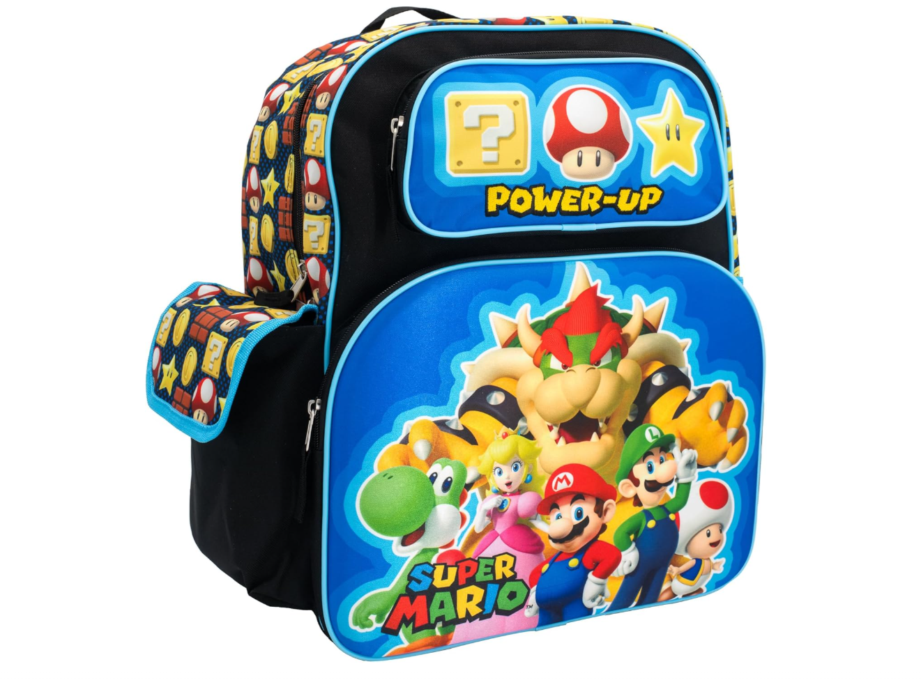 Super Mario Iconic 16" School Backpack with 3D Characters