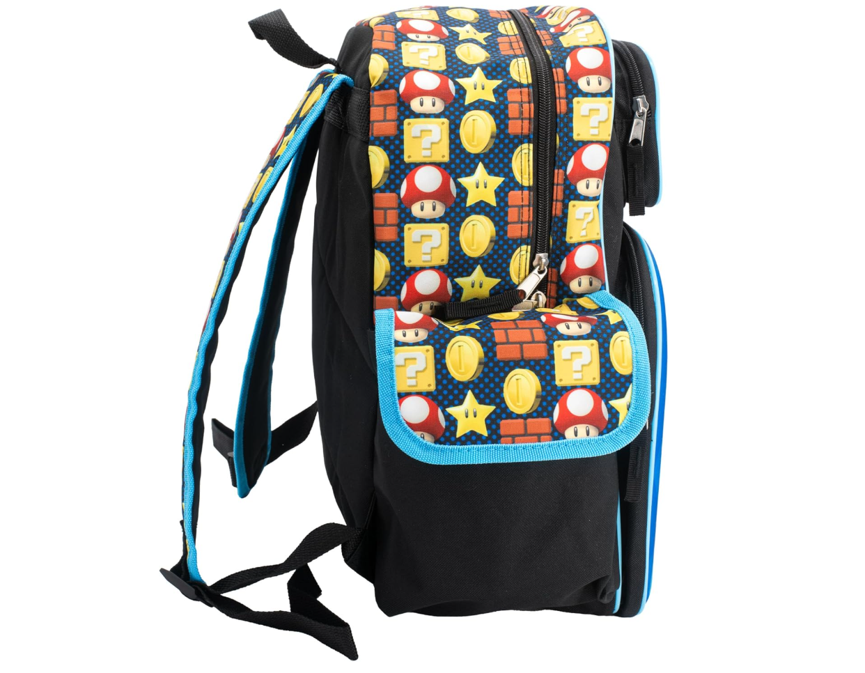 Super Mario Iconic 16" School Backpack with 3D Characters