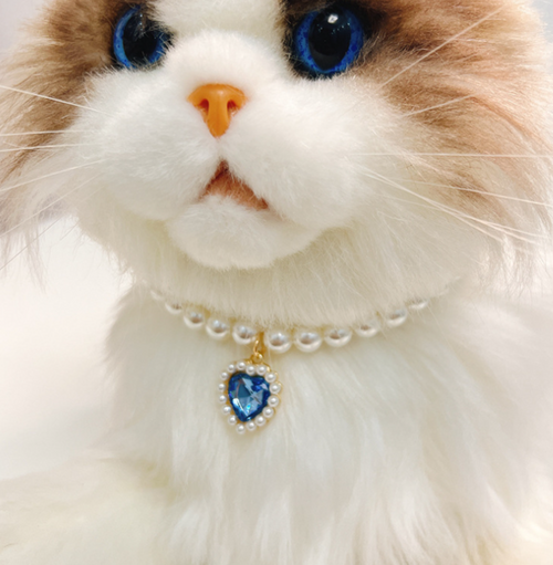 Retro Love Crystal Pendant Necklace for Pets