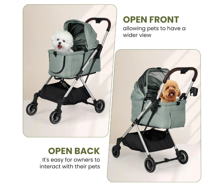 Beberoad Pets T4 PRO Pet Stroller for Small Medium Dogs & Cats