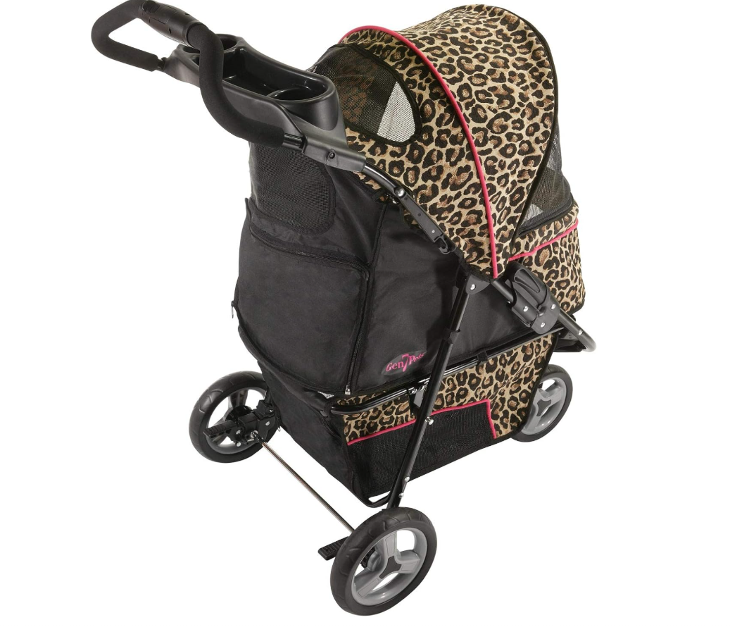 Gen7Pets Promenade Pet Stroller Cheetah Brown