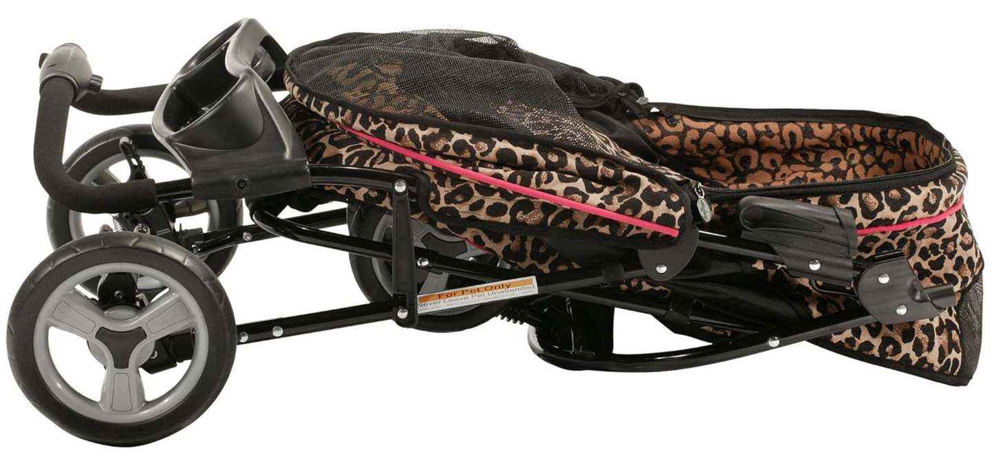 Gen7Pets Promenade Pet Stroller Cheetah Brown