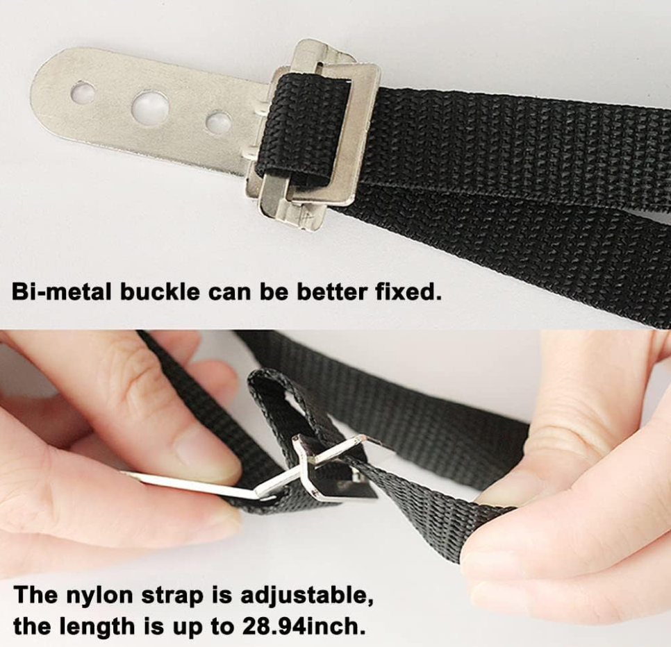 Adjustable Anti-tip TV Straps Safety for Flat Screen Heavy Duty Dual Cable Metal Anchor for Baby Proofing & Pet Protecting Anti-Tip TV and Furniture Anchor Straps kit 2 Straps