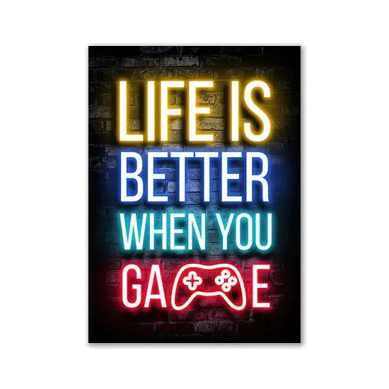 Game Room LED Light Decor