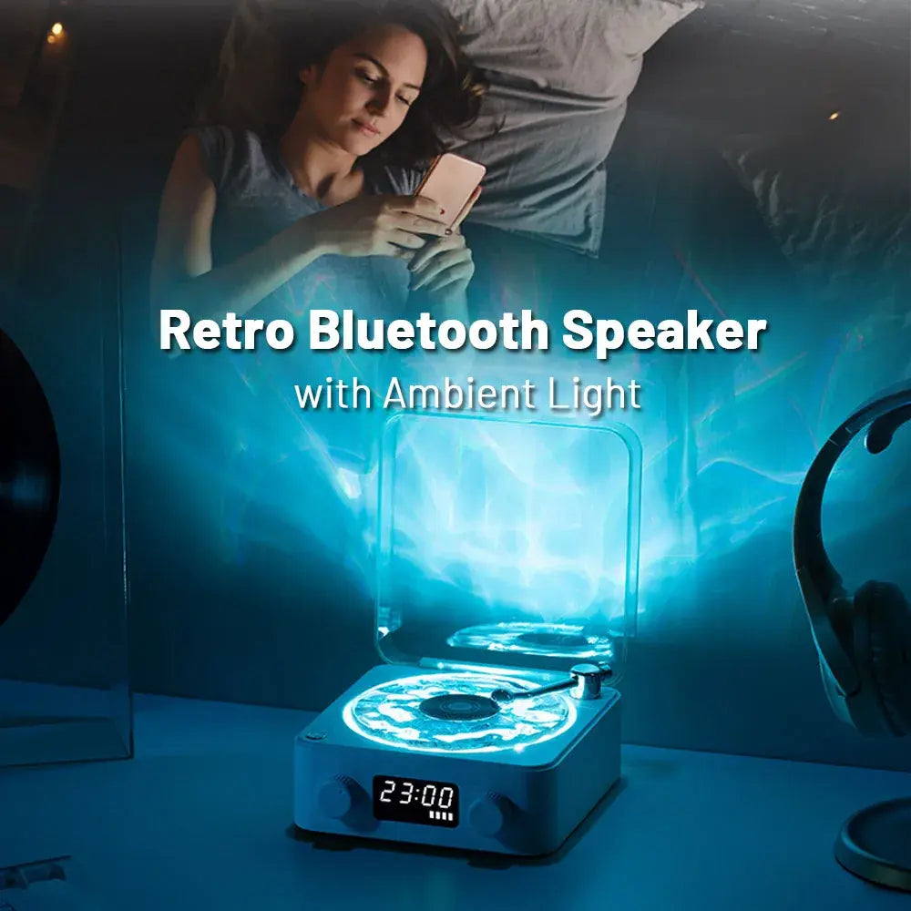 Mini Retro White Noise Speaker with Calming Light