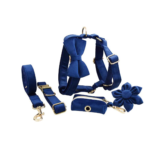 Velvet Fabric Dog Collar for Pets