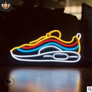 Neon Shoes Light Sign Board Display
