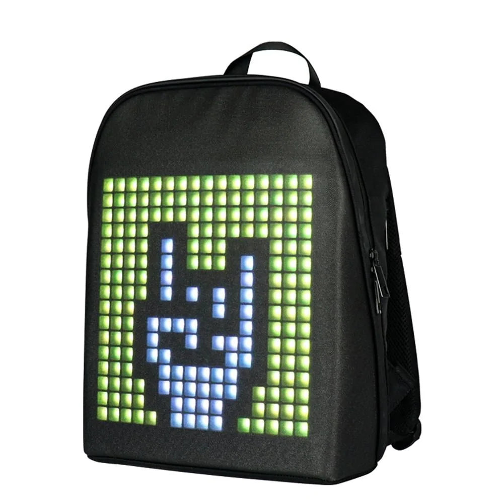 Dynamic LED Display Waterproof Backpack