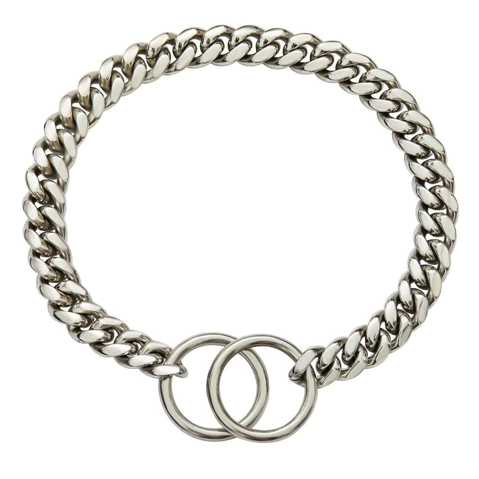 Stainless Steel Double Ring Drag Chain for Pets
