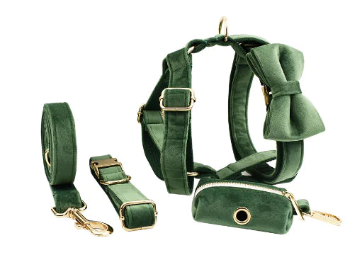 Velvet Fabric Dog Collar for Pets
