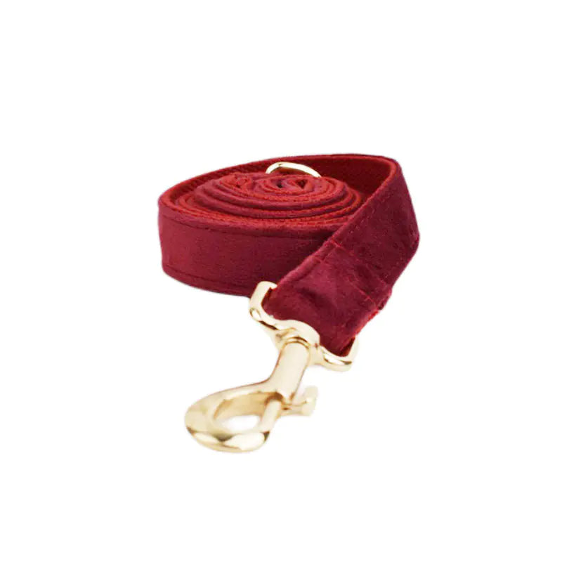 Velvet Fabric Dog Collar for Pets