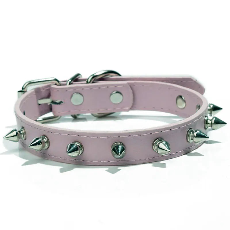 Multicolor Spike Dog Collar for Pets