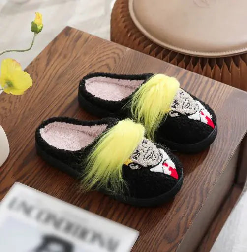 Trump Hair Plush Slippers