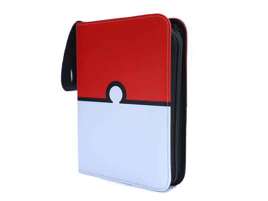 Binder for Pokemon Card Binder of 400 Card Collection/4 Pocket Card Binder/Trading Card Binder/Card Album with Zipper 50 Sheets