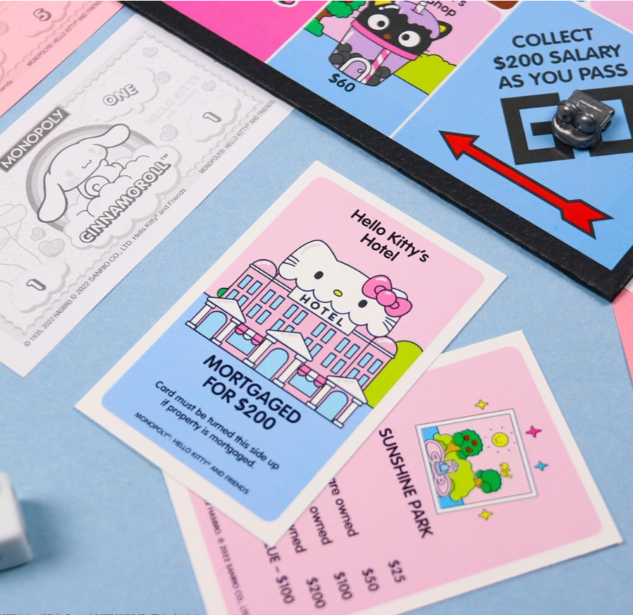 Hello Kitty and Friends Classic Monopoly Game Officially-Licensed