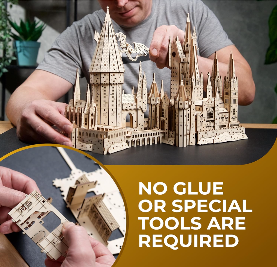 Hogwarts Castle Magic Puzzle - Harry Potter 3D Wooden Model