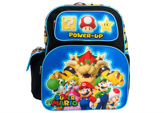 Super Mario Iconic 16" School Backpack with 3D Characters