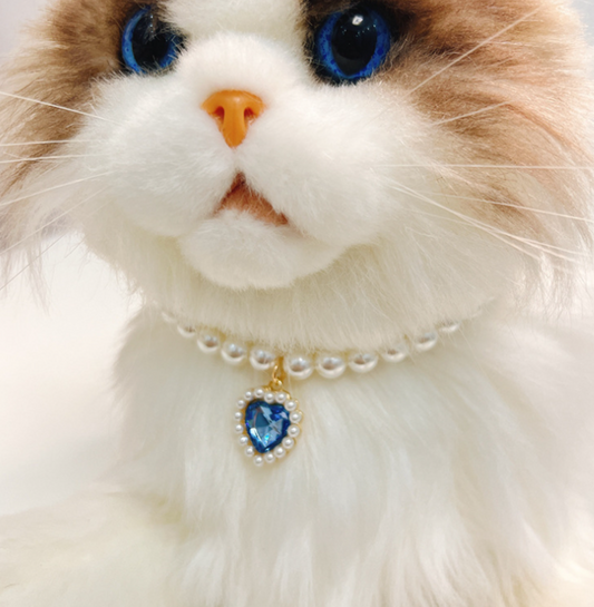 Retro Love Crystal Pendant Necklace for Pets